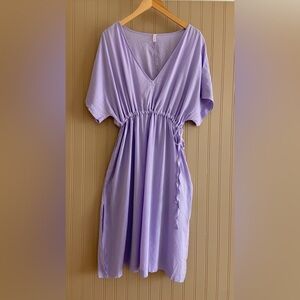 Joe Fresh Cotton Blend Dress Lavender Swim Cover-up Women’s Size Medium